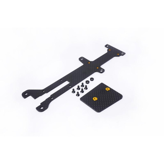 Koswork Kyosho Mid Optima 2022 Carbon Radio Plate/ESC Mount Set