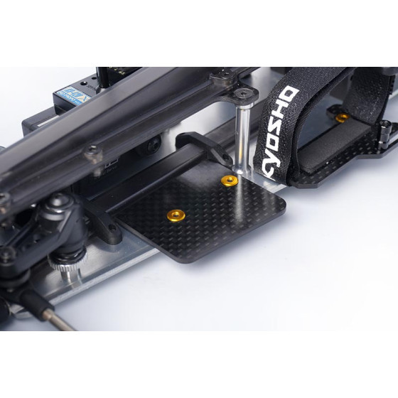 Koswork Kyosho Mid Optima 2022 Carbon ESC Mount Set