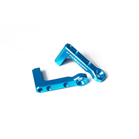 Koswork Tamiya BBX Aluminum Servo Mounts/Stay (2) BB-01 Blue