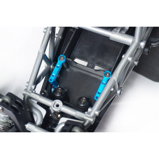 Koswork Tamiya BBX Aluminum Servo Mounts/Stay (2) BB-01 Blue