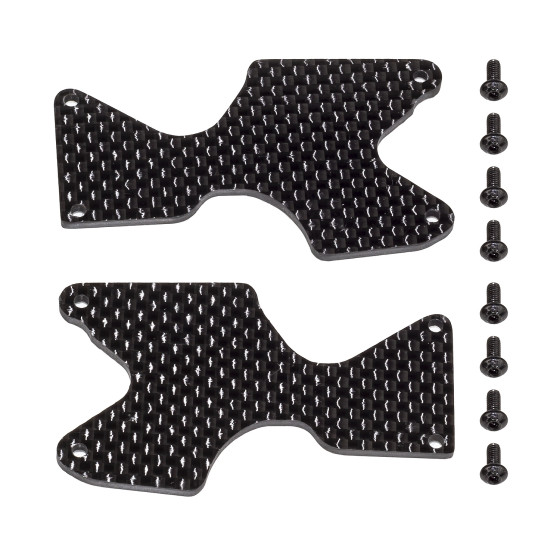 Team Associated RC8B4.1 FT Rear Suspension Arm Inserts, carbon fiber