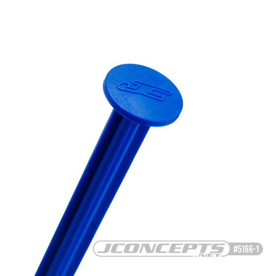 JConcepts- 1/8th truck off-road tire stick - holds 4 mounted tires (blue) - 4pc.