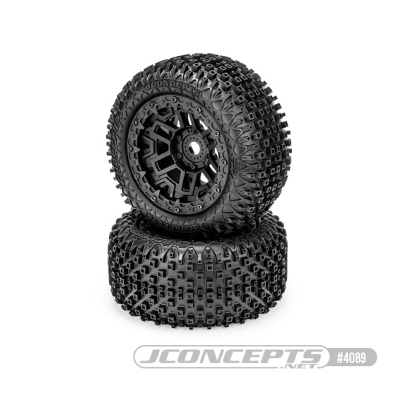 JConcepts Choppers - pre-mounted on JC #3450B wheels (Fits - Traxxas Sledge / Kraton 6s)