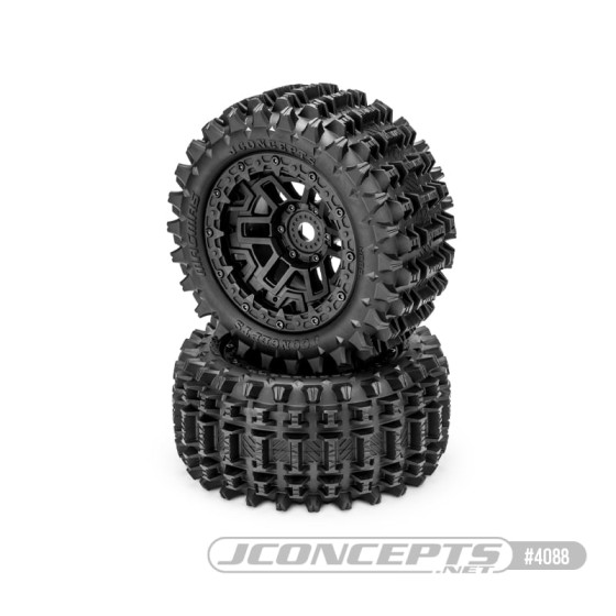 JConcepts Magma - pre-mounted on JC #3450B wheels (Fits - Traxxas Sledge / Kraton 6s)