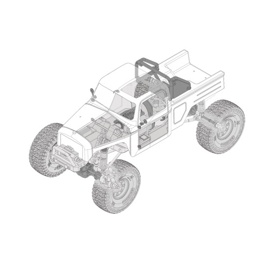 Element RC Enduro Ecto Portal Trail Truck RTR, Gray (with Portal Axles)