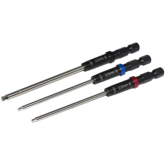 MIP Speed Tip Ball Hex Driver Wrench Set Gen 2, Metric (3), 2.0mm, 2.5mm, & 3.0mm