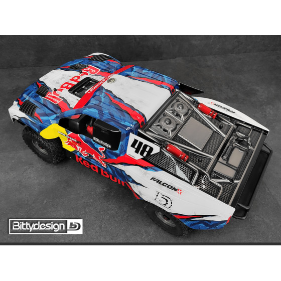 Bittydesign FALCON-X 1/7 clear body for ARRMA Mojave 6S BLX, Pre-cut, 1.5mm