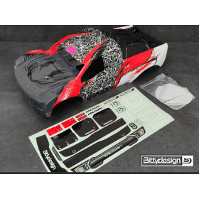 Bittydesign FALCON-X 1/7 Pre-Painted Red body for ARRMA...