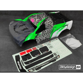Bittydesign FALCON-X 1/7 Pre-Painted Green body for ARRMA...