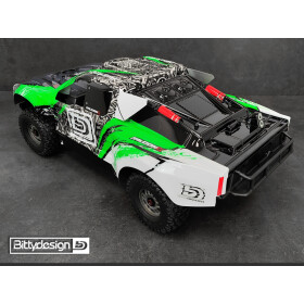 Bittydesign FALCON-X 1/7 Pre-Painted Green body for ARRMA...