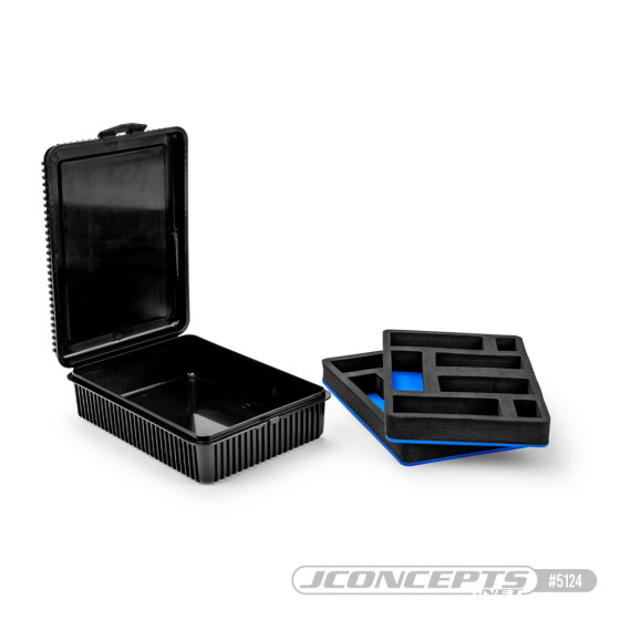 JConcepts 1:8th double decker spring box w/foam inserts - black