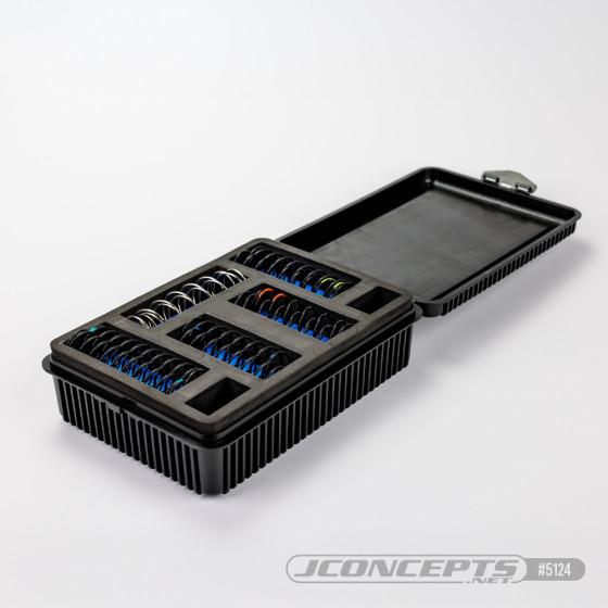 JConcepts 1:8th double decker spring box w/foam inserts - black