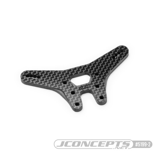 JConcepts RC10B7 carbon fiber rear shock tower - black