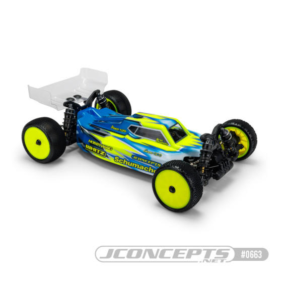 JConcepts S15 - Schumacher Cat L1R body w/ carpet | turf | dirt wing