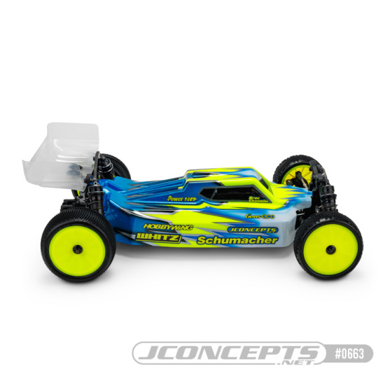 JConcepts S15 - Schumacher Cat L1R body w/ carpet | turf | dirt wing