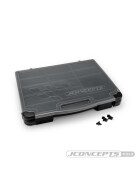 JConcepts parts box, black / smoke gray