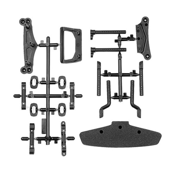 Team Associated DC10 Arm Mounts, Body Mounts, and Bumper Mounts