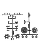 Team Associated DC10 Hubs, with wheel hex brake disks