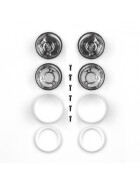 Team Associated RC10 Jay Halsey Rear Chrome Wheels