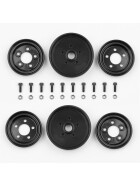 Team Associated RC10 Jay Halsey Black Front Wheels