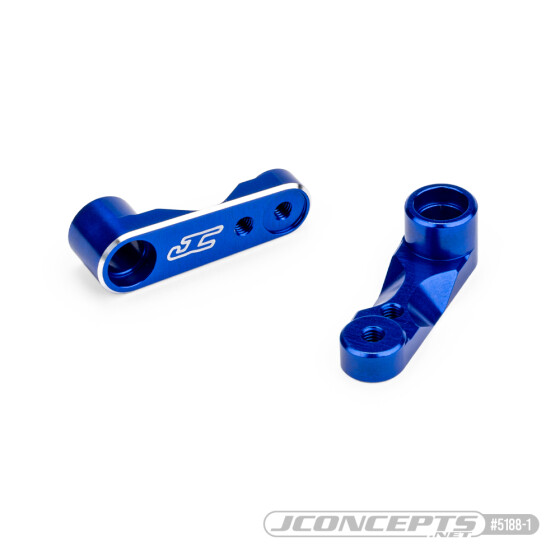 JConcepts RC10B7 aluminum steering bell cranks (Fits - JC assembly #5209) - blue