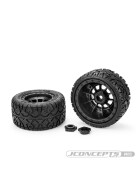 JConcepts G-Locs - X-Maxx, XRT tire, Platinum compound - pre-mounted on #3425B JConcepts wheels
