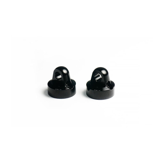 Koswork Alum Shock Cap for 12mm Shock Black (2) for Koswork & Tamiya
