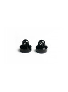 Koswork Alum Shock Cap for 12mm Shock Black (2) for Koswork & Tamiya