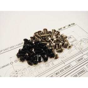 Hiro Seiko X125 Titan/Alloy Hex Socket Screw Set [Balck]