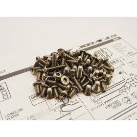 Hiro Seiko XB4C/D25 Titanium Hex Socket Screw Set