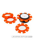 Jconcepts Satellite tire gluing rubber bands - orange - fits 1/10th, SCT and 1/8th buggy