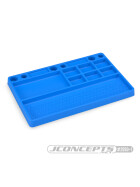Jconcepts parts tray, rubber material - blue