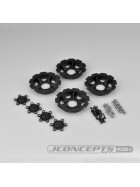 Jconcepts Tracker wheel discs - pink (fits - #3379 Dragon wheels)