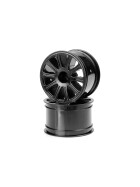Jconcepts Rulux - 1/16th E-Revo wheel - 2.2" - (black) - 2pc.