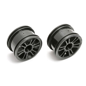 Team Associated Narrow Spoked Wheels, black