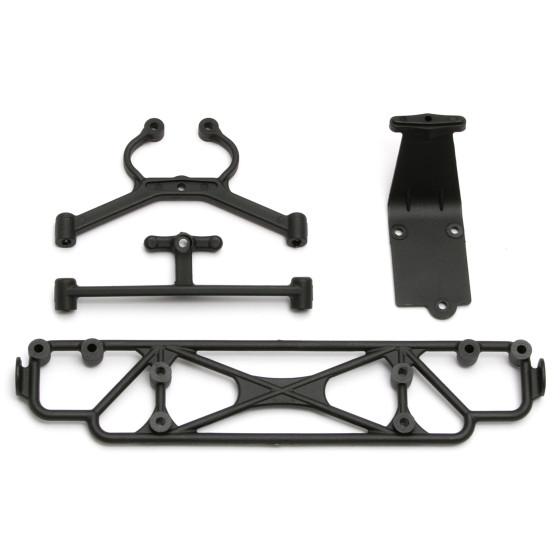 Team Associated Rear Bumper/Brace/Skid Plate Set