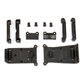 Team Associated Skid Plates and Arm Mounts Set