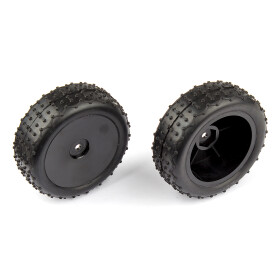 Team Associated Narrow Mini Pin Tires, mounted