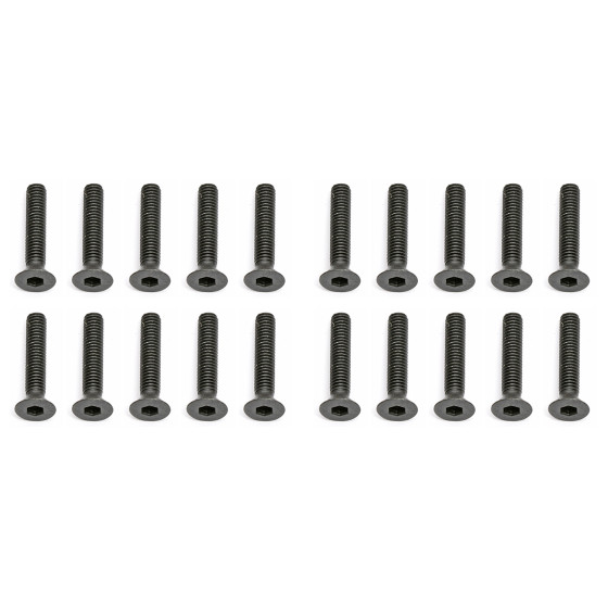 Team Associated Screws, 3x16 mm FHCS