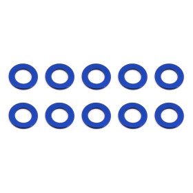 Team Associated Ballstud Washers, 5.5x0.5 mm, blue aluminum