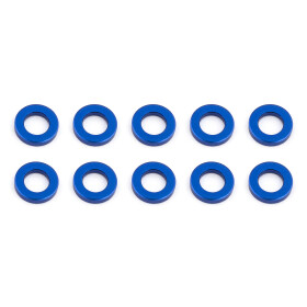 Team Associated Ballstud Washers, 5.5x1.0 mm, blue aluminum