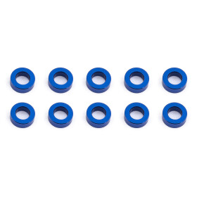 Team Associated Ballstud Washers, 5.5x2.0 mm, blue aluminum