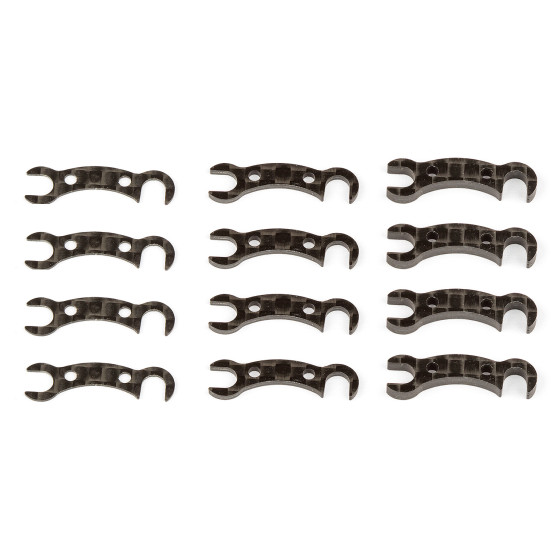 Team Associated TC7.2 FT Camber Link Mount Shims, graphite