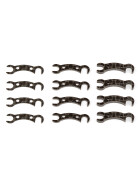 Team Associated TC7.2 FT Camber Link Mount Shims, graphite