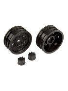 Team Associated CR12 Wheel Set, black