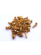 Hiro Seiko Alloy Hex Socket Button Head Screw M3x6  [Gold] (5pcs)