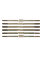 Team Associated ProSC10 FT Titanium Turnbuckle Set, 3x67mm (2.65 in), silver