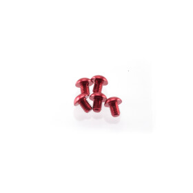 Hiro Seiko Alloy Hex Socket Button Head Screw M3x4 [Red]