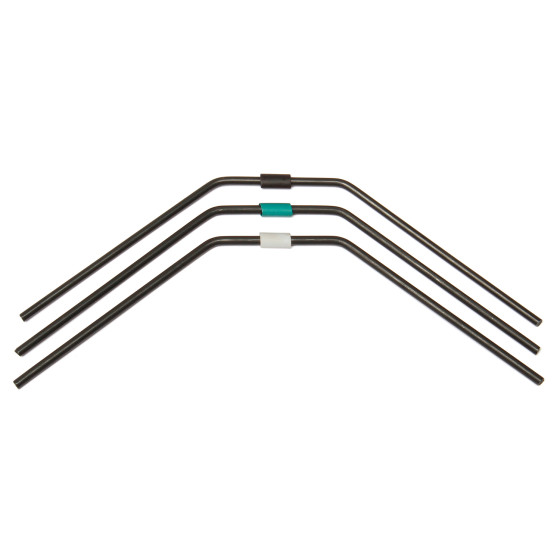 Team Associated RC8B3 FT Front Anti-roll Bars, 2.3-2.5mm