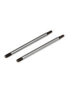 Team Associated RC8T3 FT Chrome Shock Shafts, 3.5x33.5 mm